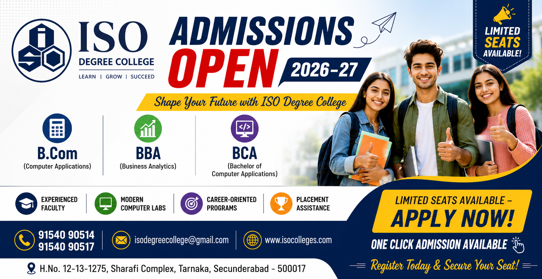 Admission Banner